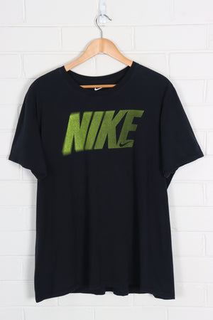 NIKE Lime Green Snake Skin Graphic Spell Out Tee (XXL)