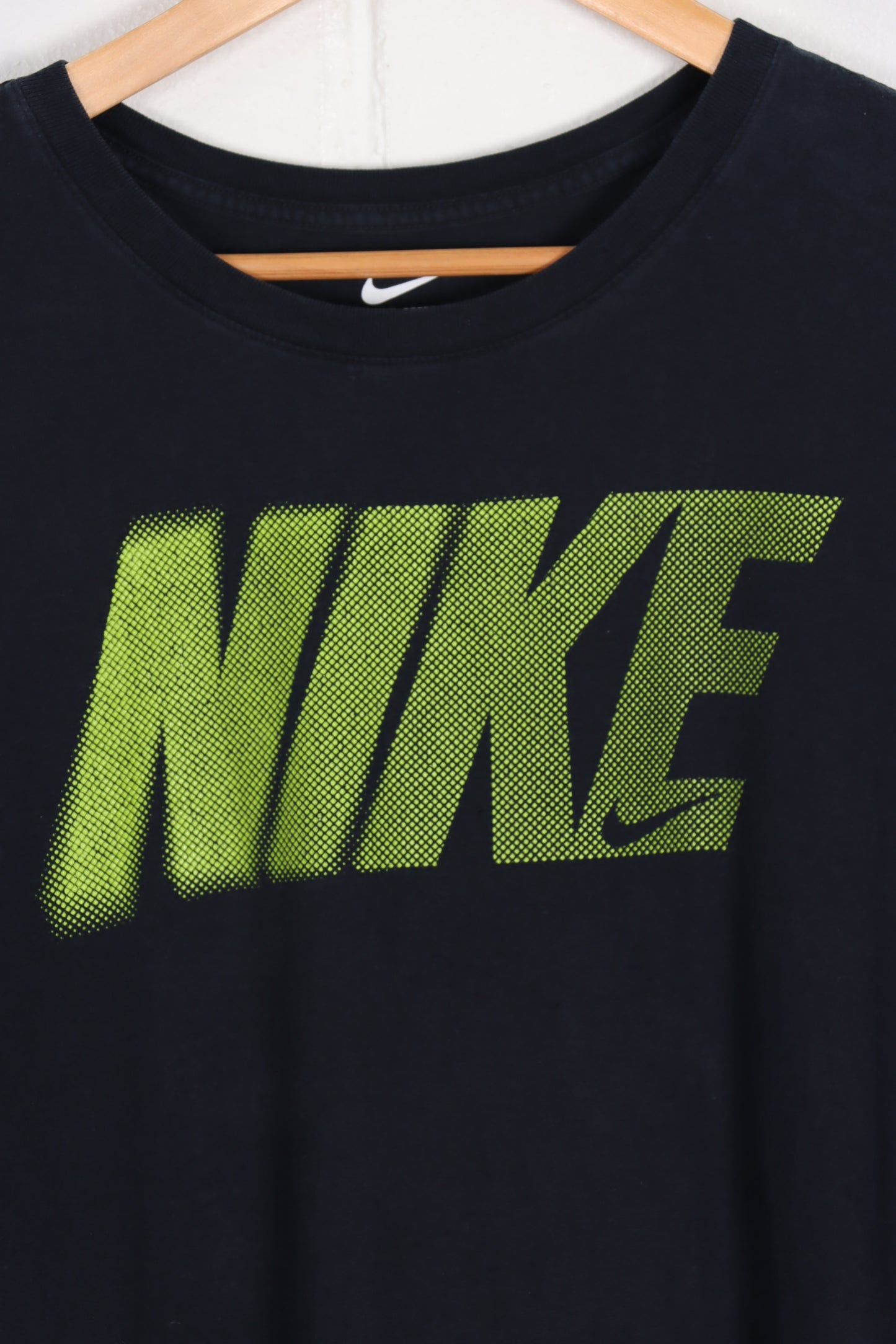 NIKE Lime Green Snake Skin Graphic Spell Out Tee (XXL) - Vintage Sole Melbourne