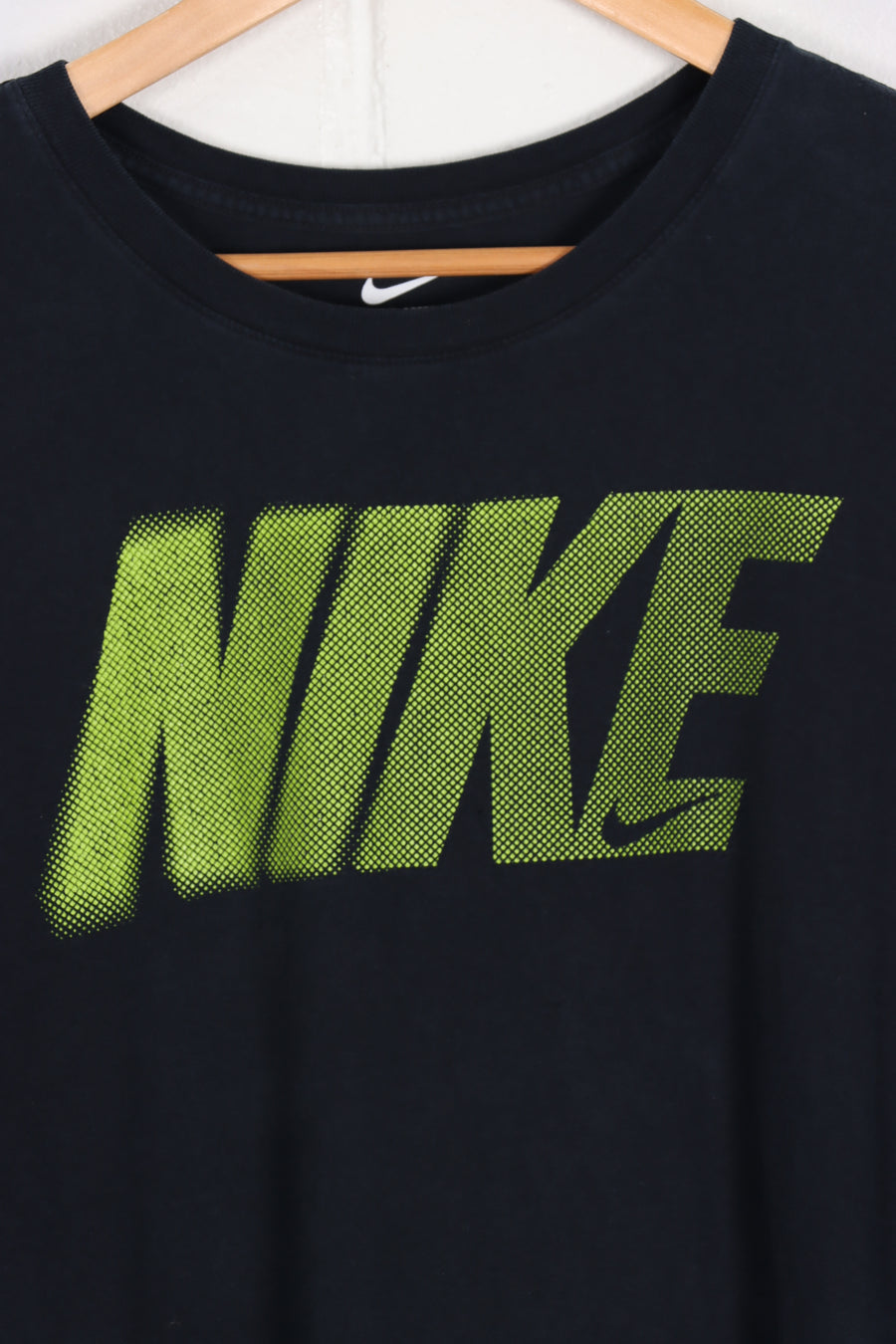 NIKE Lime Green Snake Skin Graphic Spell Out Tee (XXL)