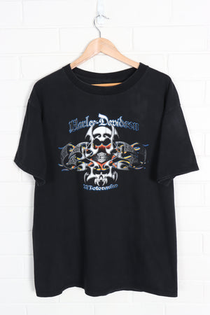 HARLEY DAVIDSON 'Live to Ride, Ride to Live' Twin Cities Colourful Tee (XL)