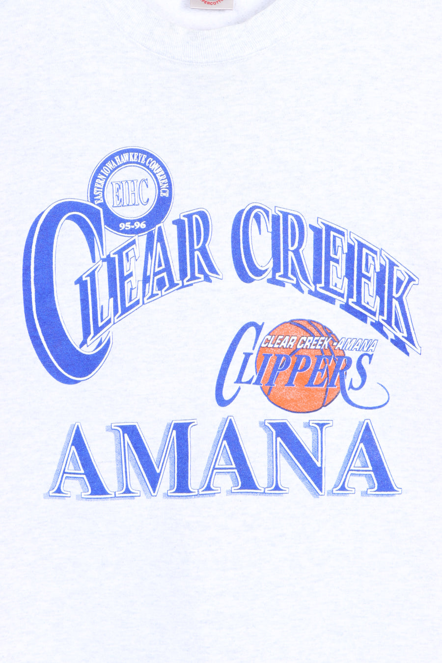Clear Creek Amana Clippers 1995-1996 Basketball Sweatshirt (L)