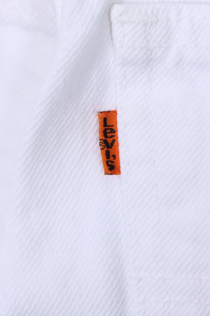 Vintage Orange Tag LEVI'S 951 White Jeans USA Made (Women's 6)