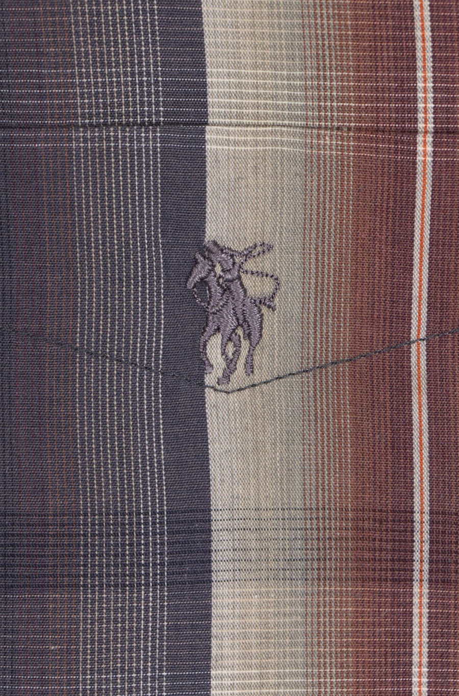 BOOTLEG Polo Jeans Madras Check Short Sleeve Shirt (L-XL)