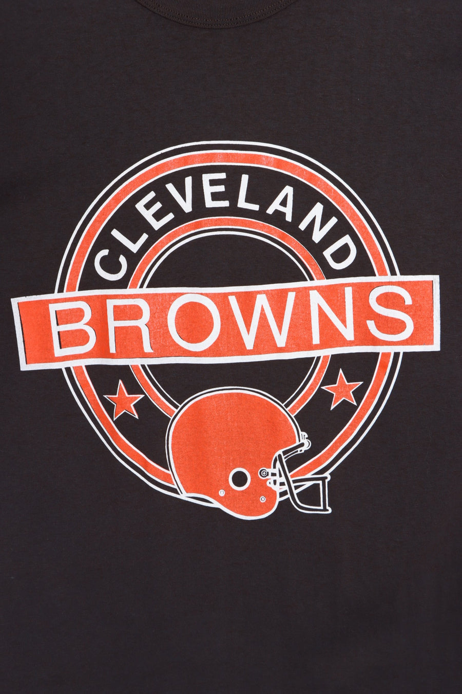 NFL Cleveland Browns Round Helmet Logo Tee USA Made (L) - Vintage Sole Melbourne