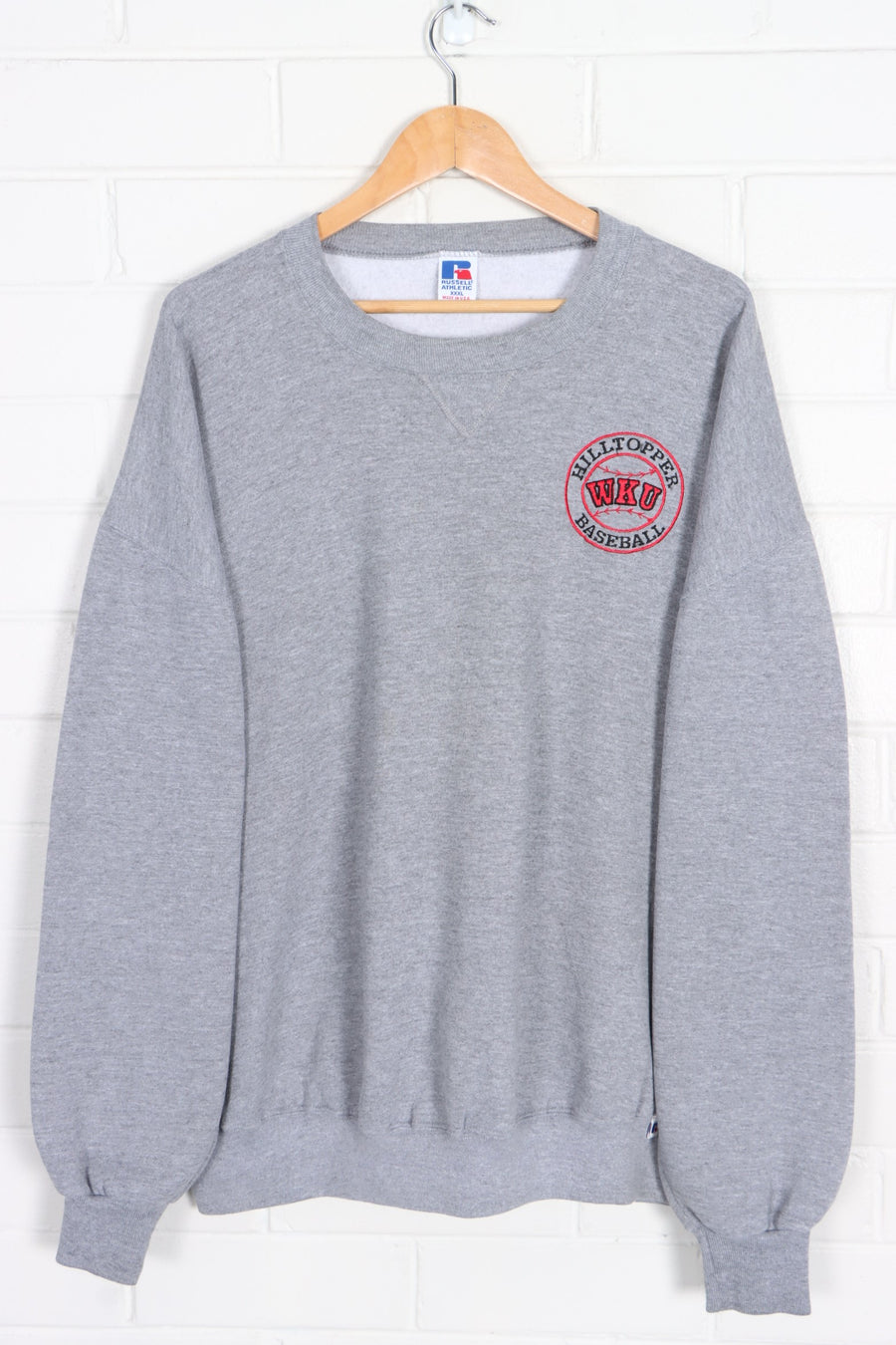 WKU Hilltopper Baseball RUSSELL ATHLETIC Sweatshirt USA Made (XXXL)