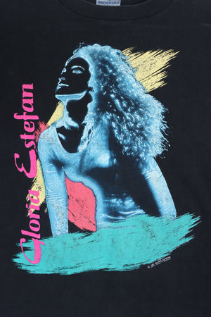 Gloria Estefan 1991 'Into The Light' Tour Front Back Single Stitch Tee (M-L)