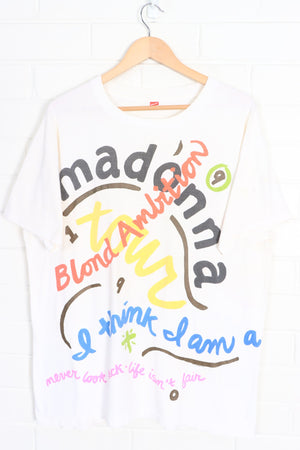 Madonna 1990 Blond Ambition Tour Single Stitch T-Shirt USA Made (L-XL)