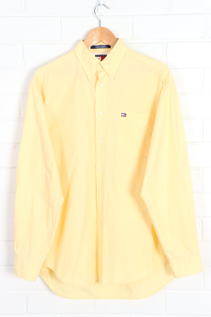 TOMMY HILFIGER Yellow Long Sleeve Shirt (XL) - Vintage Sole Melbourne