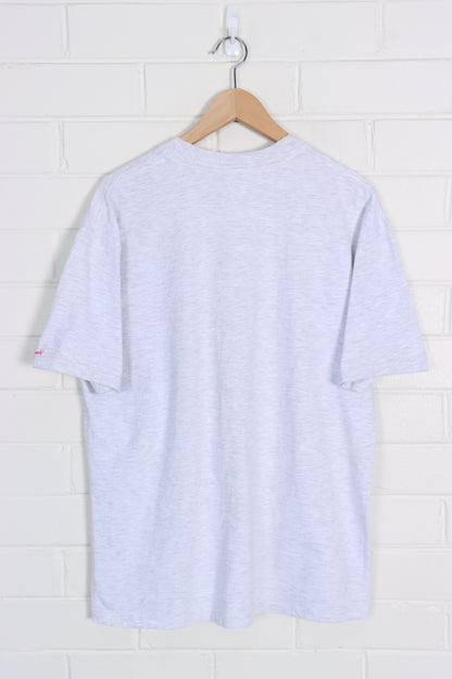 DISNEY Minnie Mouse Embroidered Disneyland Tokyo USA Made Tee (L) - Vintage Sole Melbourne