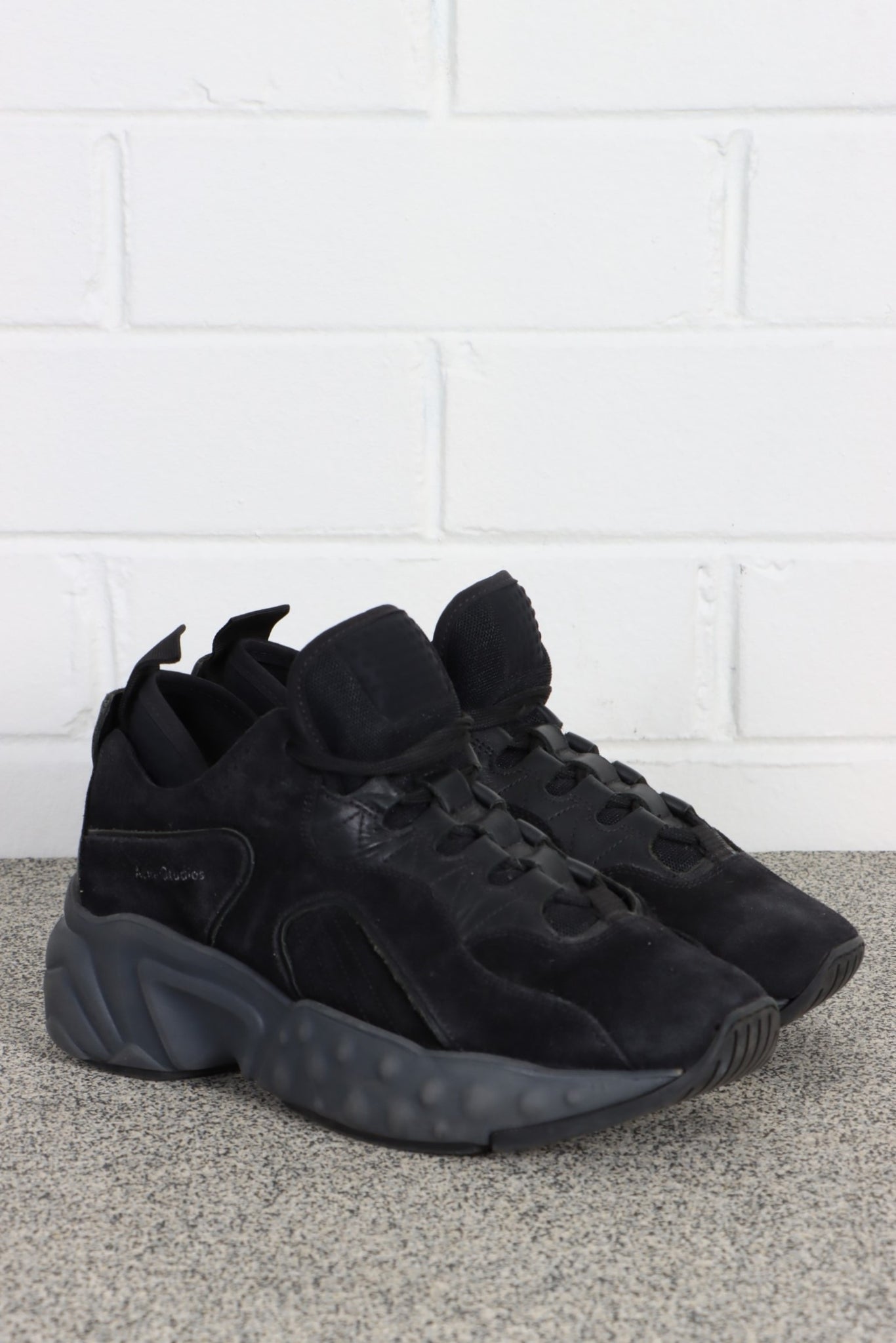 ACNE Studios Manhattan Black Suede Sneakers (37) | Sole Melbourne