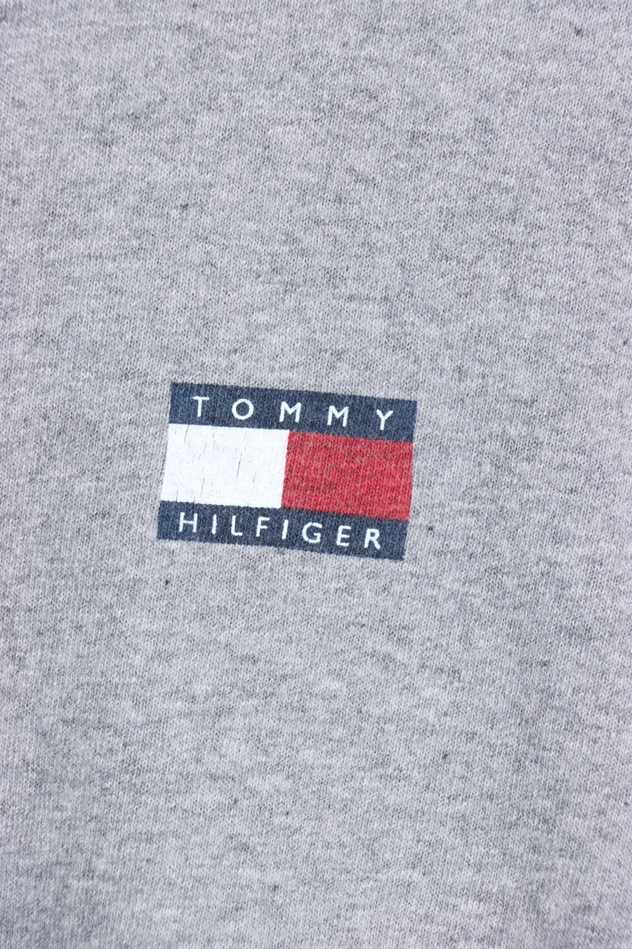 Grey TOMMY HILFIGER USA Made Logo T-Shirt (XL)
