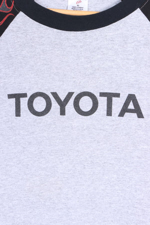 Toyota Racing Printed Sleeves Raglan T-Shirt USA Made (XL)