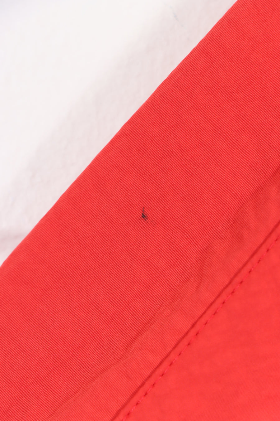 NIKE AIR Black & Red Anorak 1/4 Zip Hooded Windbreaker (L)