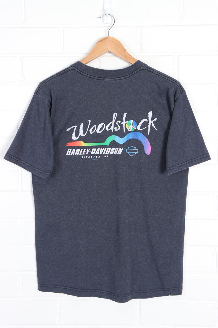 HARLEY DAVIDSON 1999 Woodstock Front Back T-Shirt (M) - Vintage Sole Melbourne