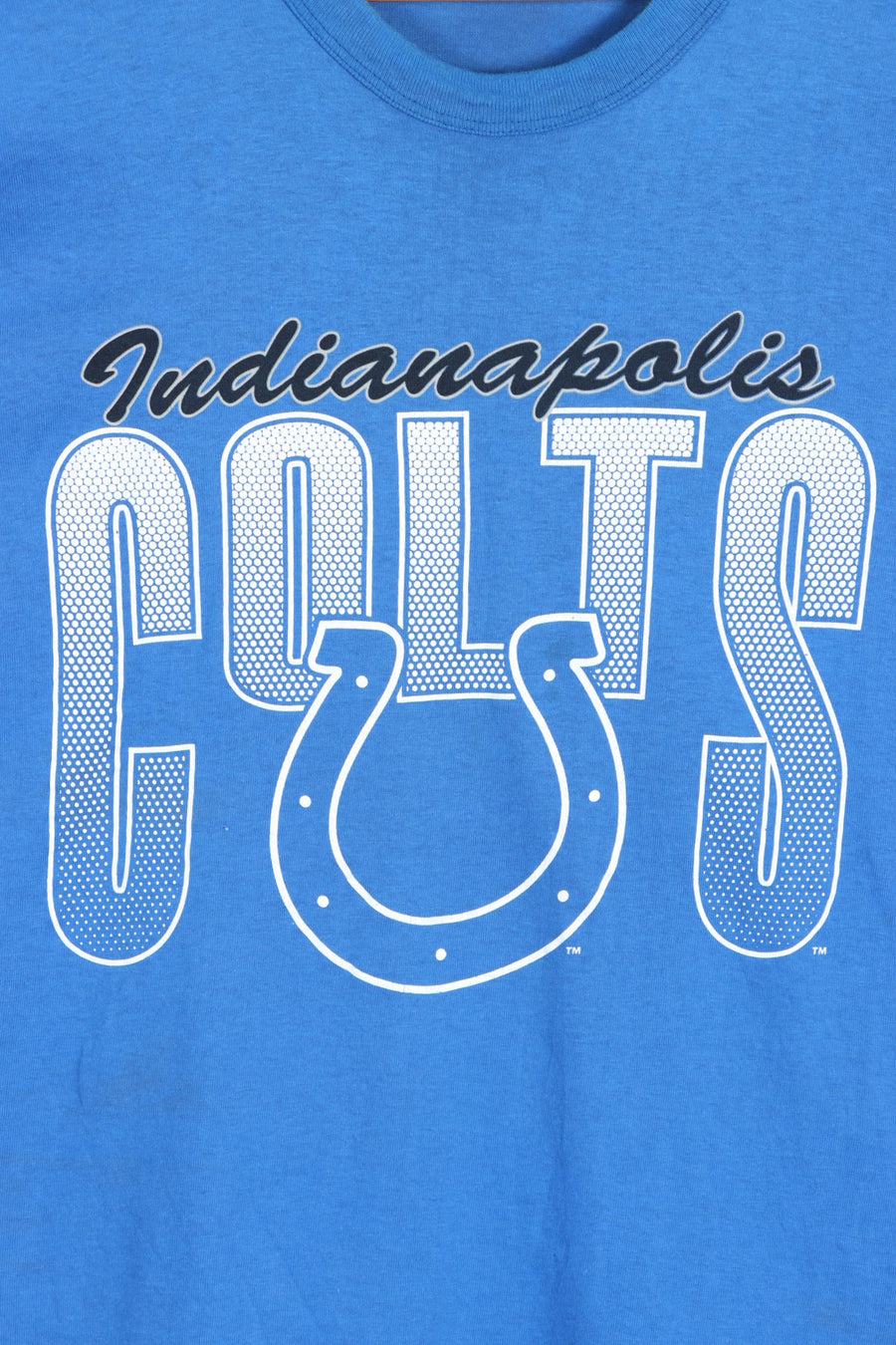 NFL Indianapolis Colts Big Logo Single Stitch T-Shirt USA Made (XXL) - Vintage Sole Melbourne