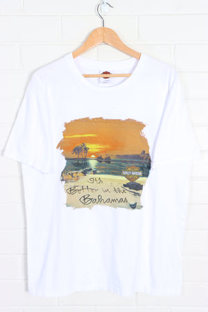 HARLEY DAVIDSON "Better in the Bahamas" Front Back Tee (L)