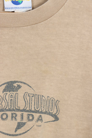 Universal Studios Florida USA Made Single Stitch Tan Tee USA Made (XL)