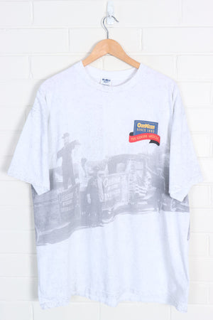 Osh Kosh B'Gosh All Over Print Single Stitch USA Made Tee (XXL) - Vintage Sole Melbourne
