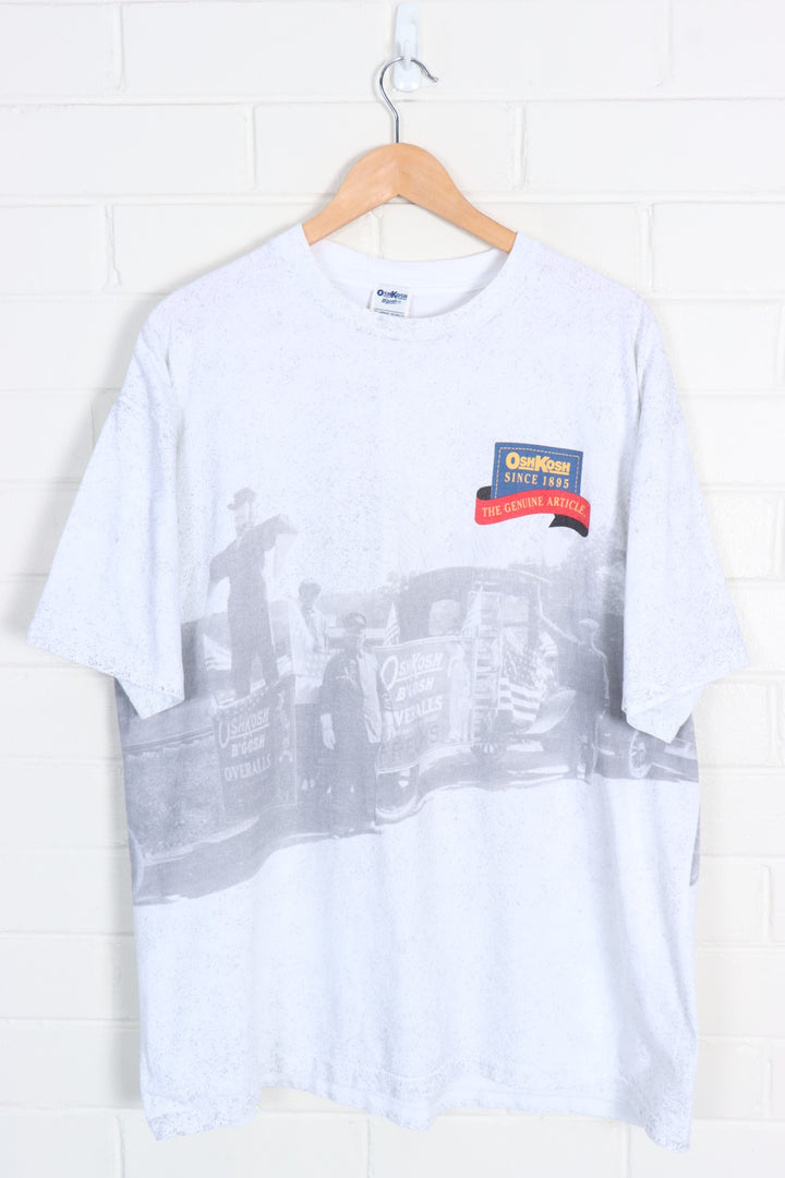 Osh Kosh B'Gosh All Over Print Single Stitch USA Made Tee (XXL) - Vintage Sole Melbourne