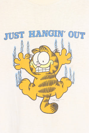 Garfield "Just Hangin' Out" 1978 Paper Thin Single Stitch T-Shirt (M) - Vintage Sole Melbourne