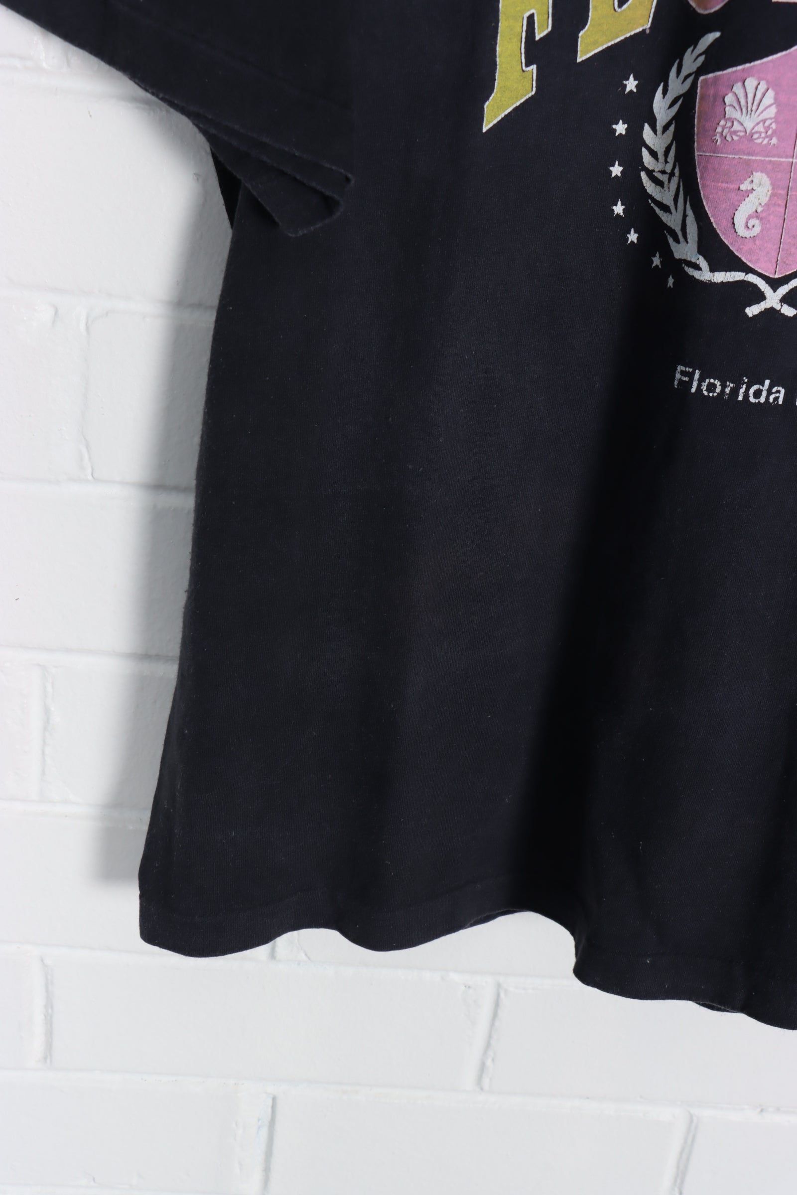Florida Keys Rainbow Nautical Crest Destination Tee (XL) - Vintage Sole Melbourne
