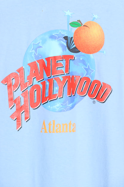 Planet Hollywood Atlanta Peach Single Stitch USA Made Tee (S-M) - Vintage Sole Melbourne
