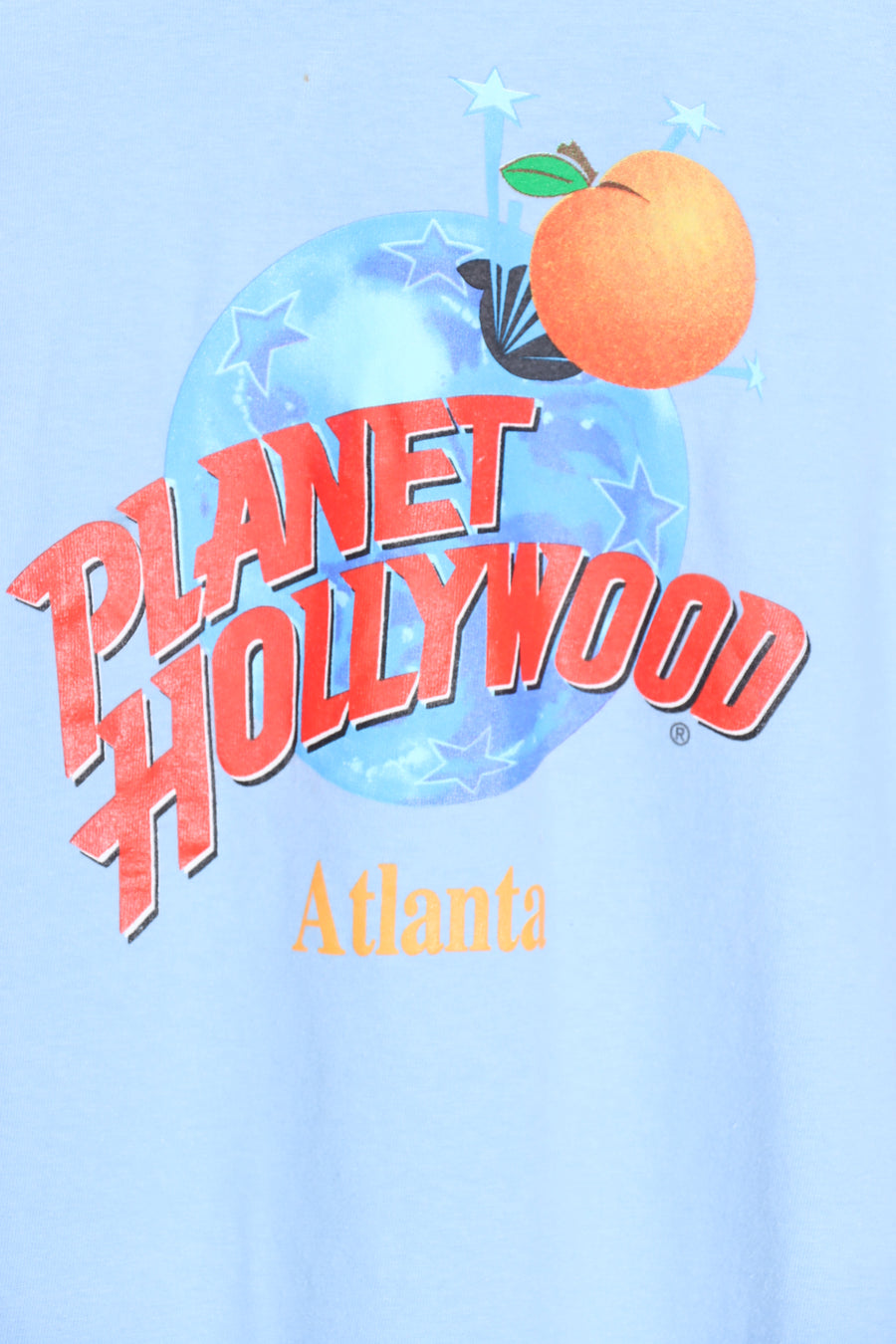 Planet Hollywood Atlanta Peach Single Stitch USA Made Tee (S-M) - Vintage Sole Melbourne