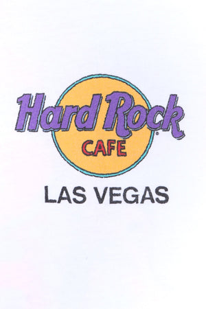 Las Vegas HARD ROCK CAFE Guitars Front Back Single Stitch Tee USA Made (S-M)