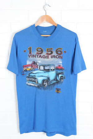 American Truck Collection Single Stitch Blue Cars Single Stitch Tee (M) - Vintage Sole Melbourne