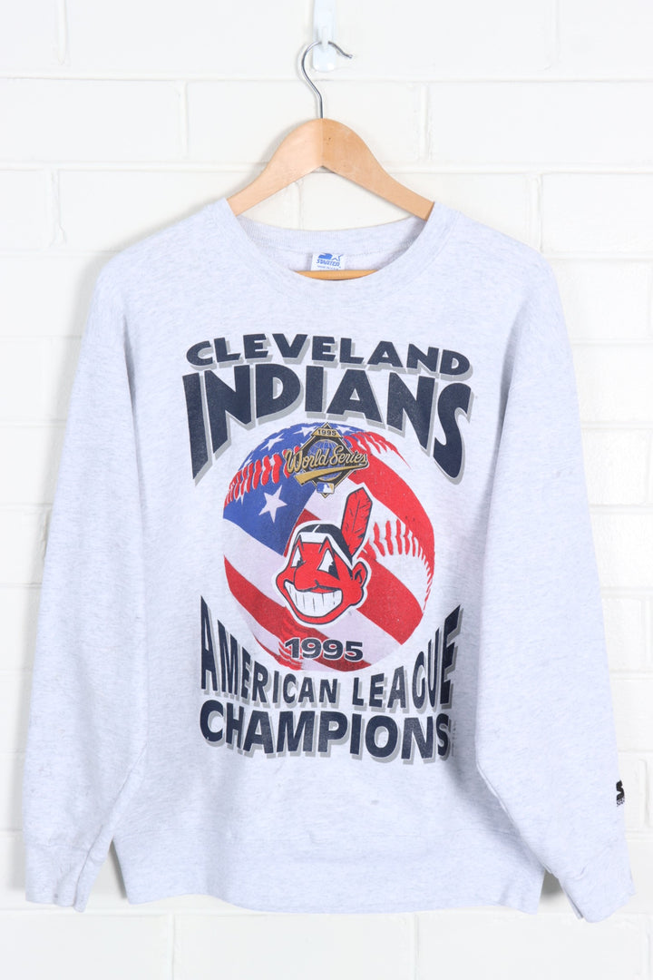 MLB 1995 Cleveland Indians STARTER Sweatshirt (L) - Vintage Sole Melbourne