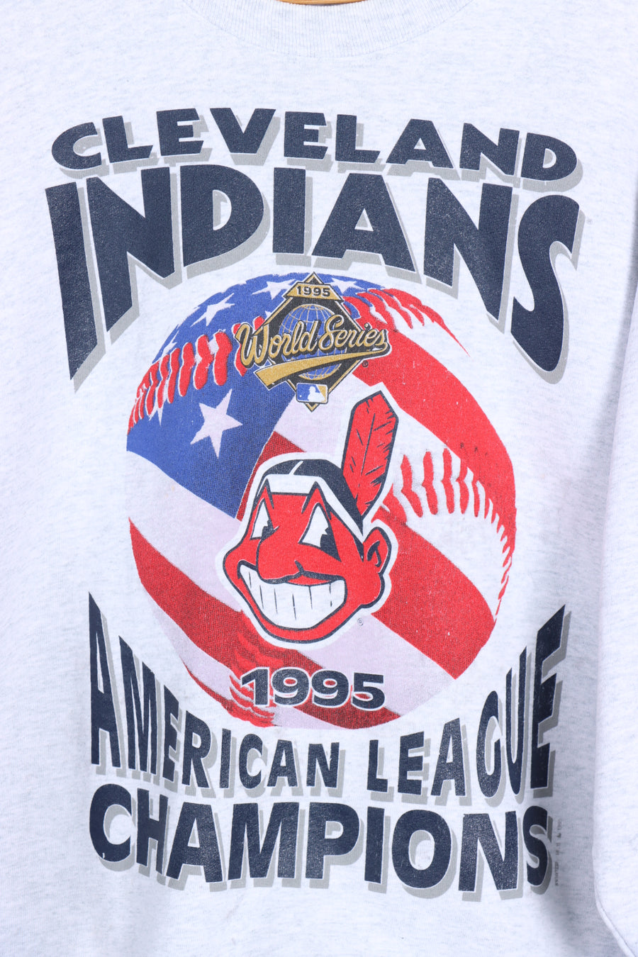 MLB 1995 Cleveland Indians STARTER Sweatshirt (L) - Vintage Sole Melbourne