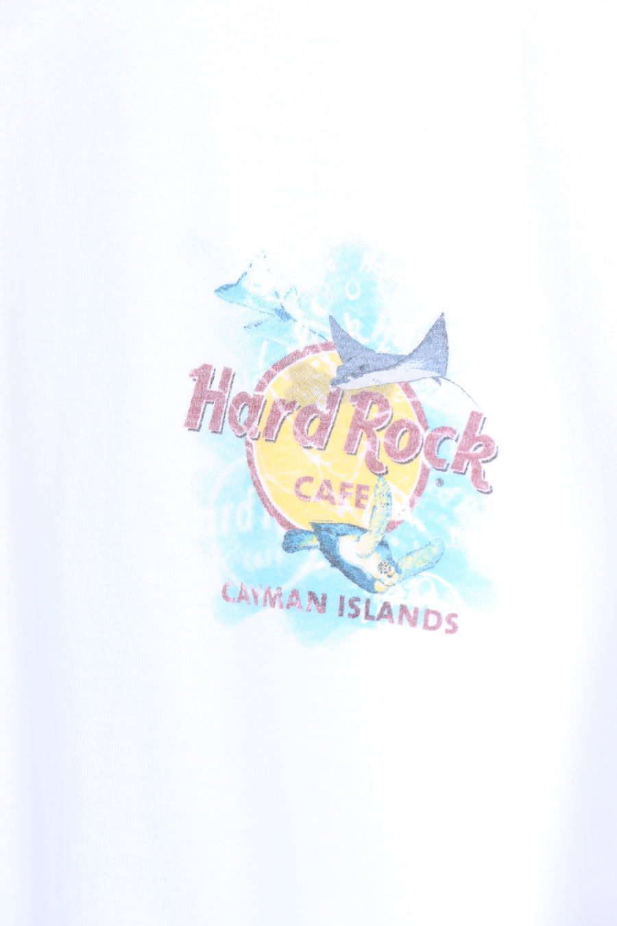 HARD ROCK CAFE Cayman Islands Sea Creatures Electric Guitar Print (XXL) - Vintage Sole Melbourne