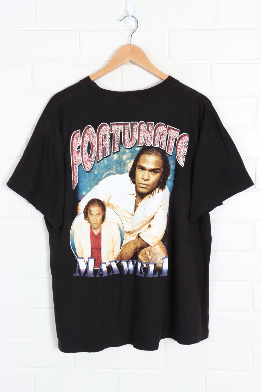 Maxwell Fortunate 90s Rap Front Back Single Stitch T-Shirt (XL) - Vintage Sole Melbourne