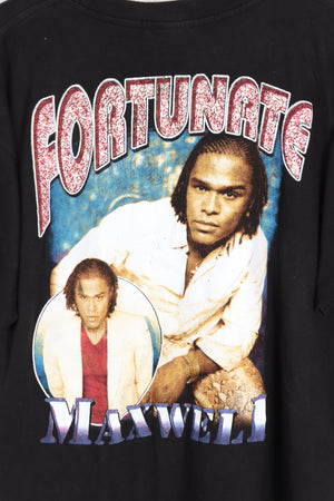 Maxwell Fortunate 90s Rap Front Back Single Stitch T-Shirt (XL) - Vintage Sole Melbourne