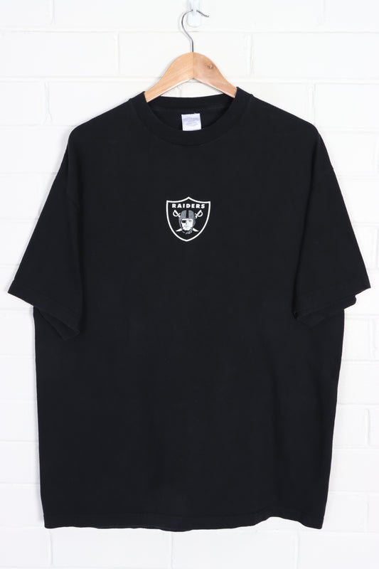 NFL Las Vegas Raiders Mickey Mouse "Haters" Centre Logo Front Back T-Shirt (XL) - Vintage Sole Melbourne