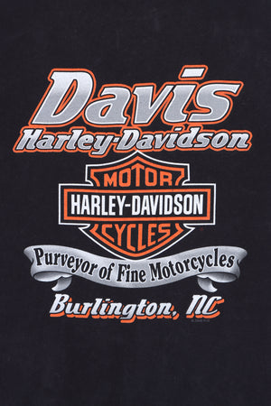 Davis HARLEY DAVIDSON "Purveyor of Fine Motorcycles" Front Back Tee (XL) - Vintage Sole Melbourne