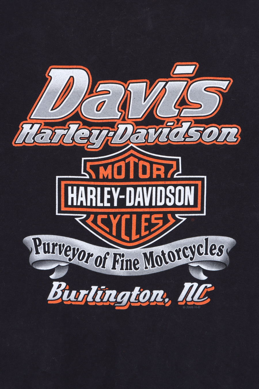Davis HARLEY DAVIDSON "Purveyor of Fine Motorcycles" Front Back Tee (XL) - Vintage Sole Melbourne