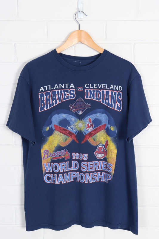 STARTER 1995 Vintage World Series Indians vs Braves MLB Tee (L) - Vintage Sole Melbourne