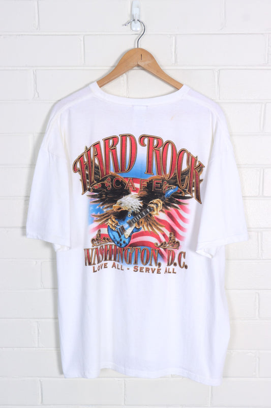 HARD ROCK CAFE Washington Bald Eagle USA Flag Destination Tee (XXL) - Vintage Sole Melbourne
