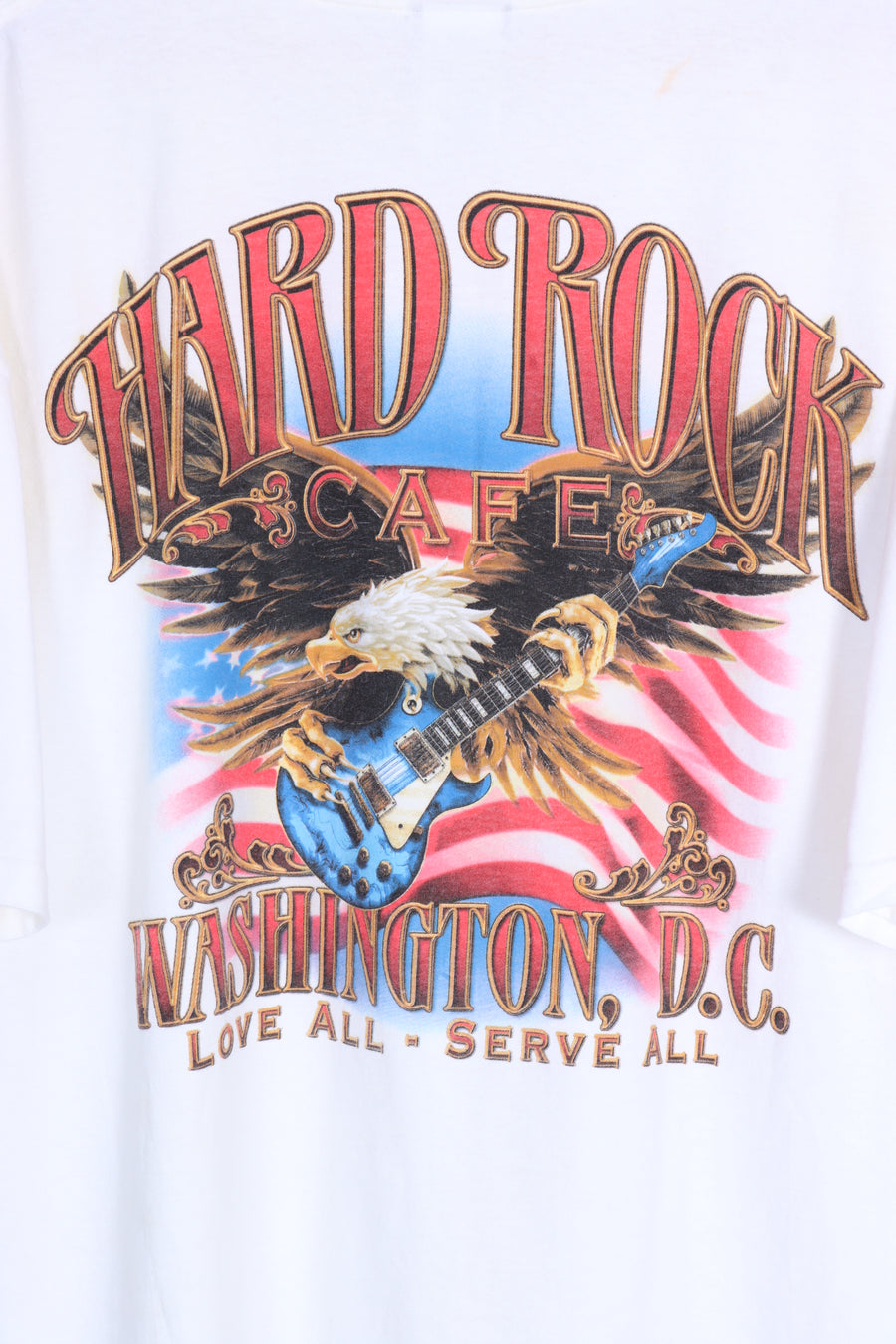 HARD ROCK CAFE Washington Bald Eagle USA Flag Destination Tee (XXL)