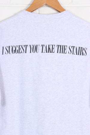 DISNEY Mickey Mouse The Twilight Zone 'I Suggest You Take The Stairs' Tee (M-L)