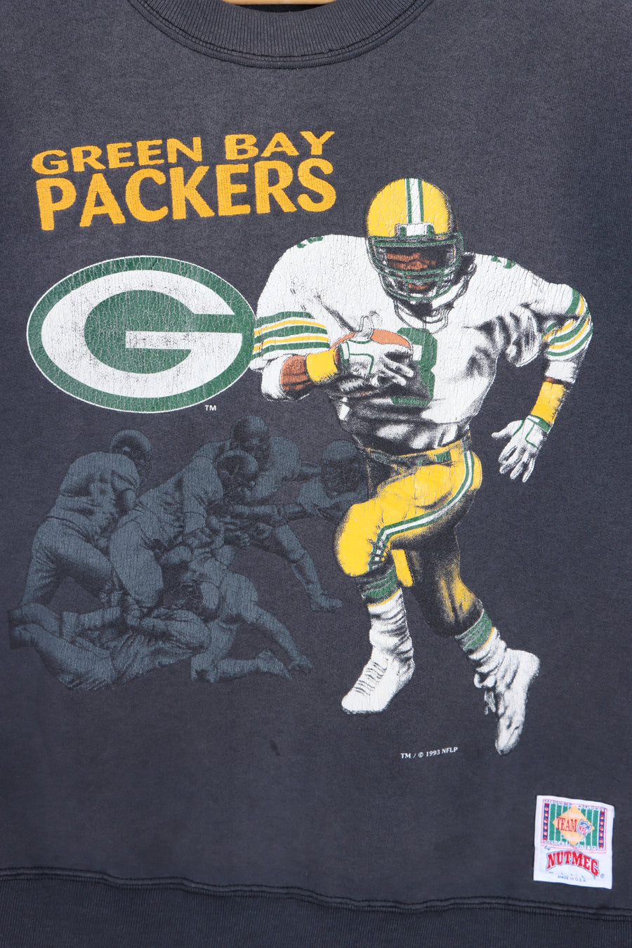 NFL Green Bay Packers 1993 Running Player NUTMEG Sweatshirt USA Made (M) - Vintage Sole Melbourne