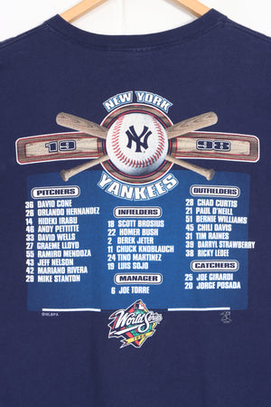 MLB New York Yankees 1998 Champions Players Front Back STARTER Tee (XL)