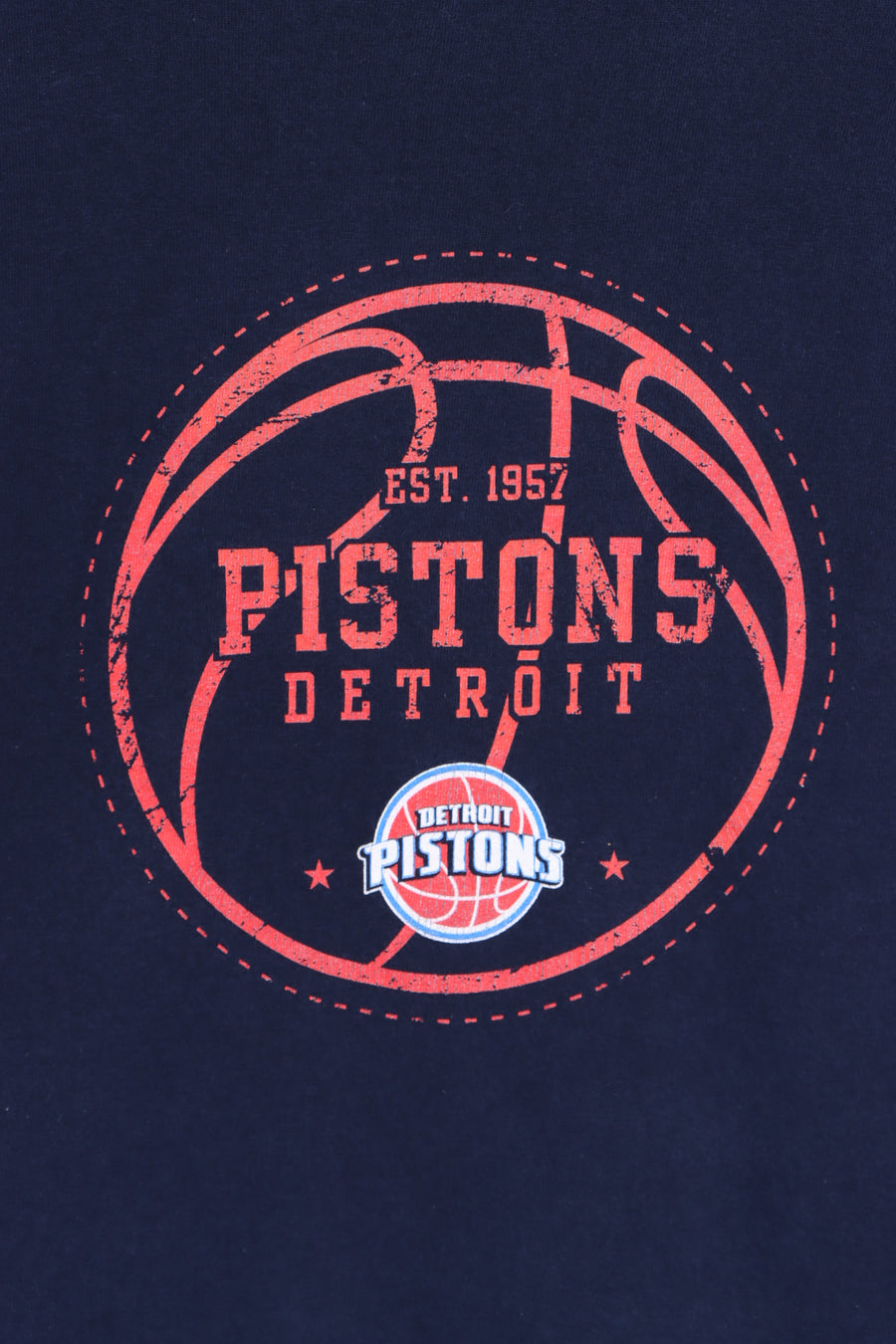 Detroit Pistons NBA Double Logo T-Shirt (XL)