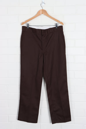 Dark Brown DICKIES Workwear Pants (34 x 30) - Vintage Sole Melbourne