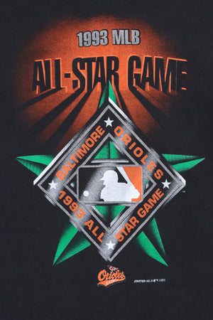 MLB Baltimore Orioles 1993 All Star Game Single Stitch T-Shirt USA Made (L)