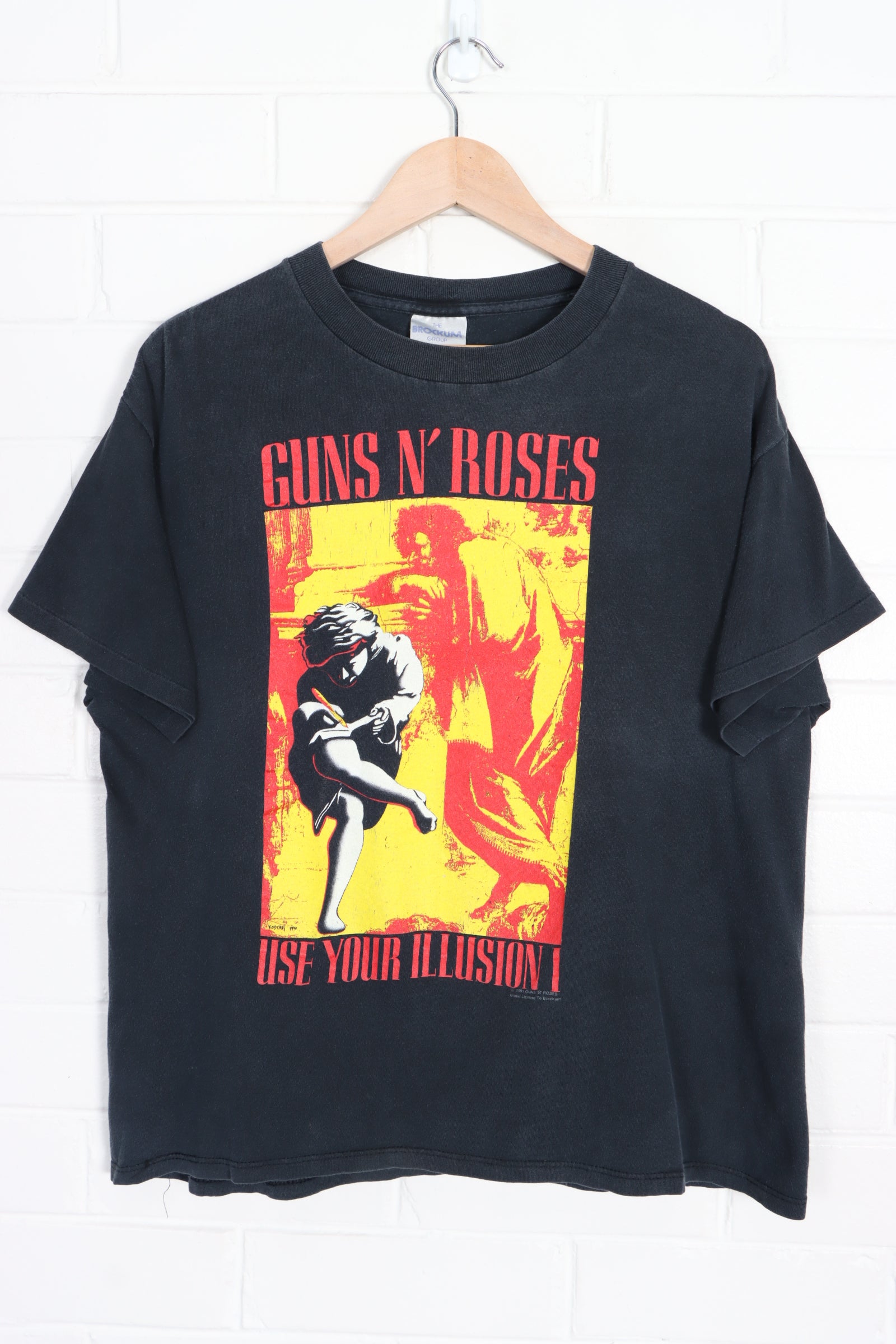 Guns N' Roses 1991 'Use Your Illusion' Front Back T-Shirt USA Made (L) - Vintage Sole Melbourne