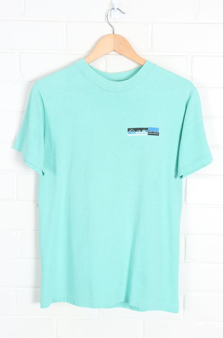 Mint QUIKSILVER Single Stitch Front & Back USA Made Print Tee (S)