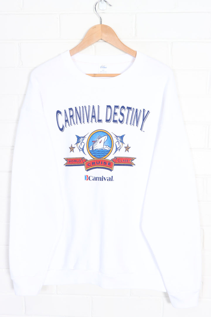 Carnival Destiny Cruise Sweatshirt USA Made (L-XL) - Vintage Sole Melbourne