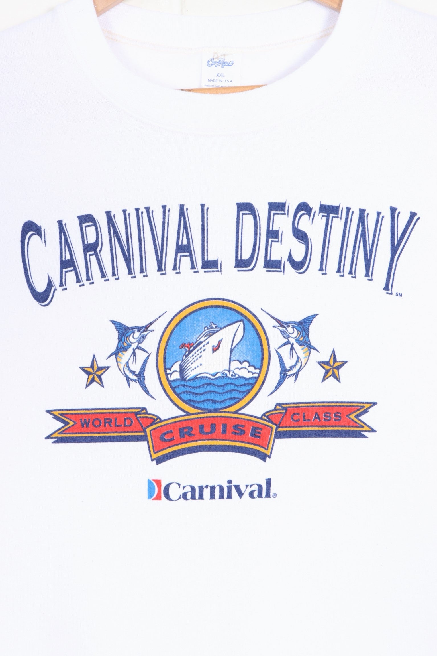 Carnival Destiny Cruise Sweatshirt USA Made (L-XL) - Vintage Sole Melbourne